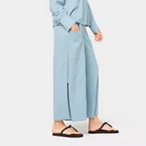 NWT QVC Peace Love World Boheme Petite Linen Blend Side Panel Pant / Large Petit